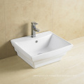 Producto caliente más vendido Suqare Semi Wash Basin